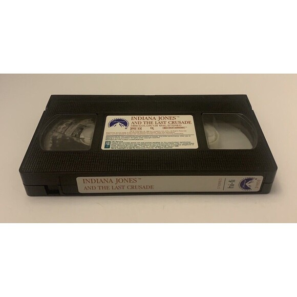 Indiana Jones and the Last Crusade VHS 1990 Harrison Ford Rated PG13 - Picture 3 of 4